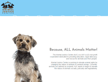 Tablet Screenshot of animaljusticecenter.org
